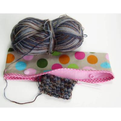 Nadelgarage, Nadelsafe, Aufbewahrung Stricknadelaufbewahrung unterwegs, Stricknadeletui, Nadelspielmappe, Nadelspieletui