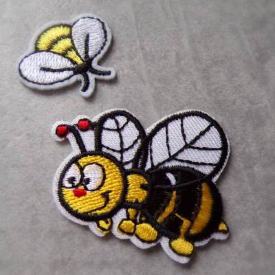 Biene Bienen    Patch zum Aufbügeln  Set oder einzeln 