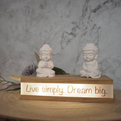 Lichterbox / Leuchtbox mit Spruch