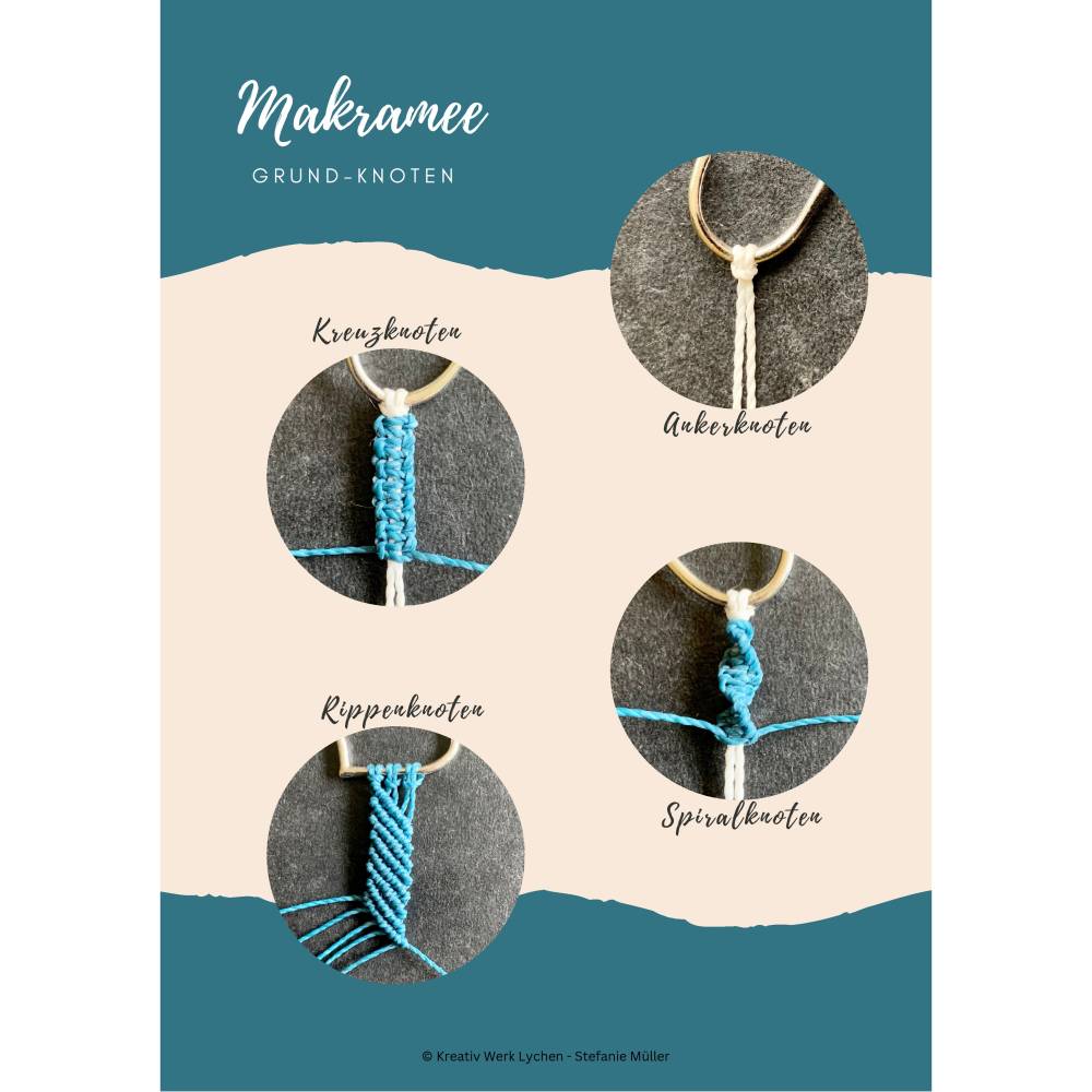 Kurs Makramee Grundlagen Basisknoten für Armbänder und Schmuck Bild 4