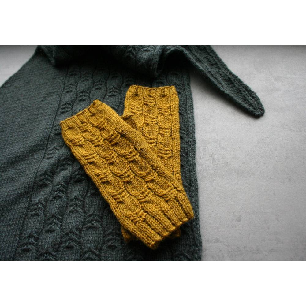 Anleitung: West End Mitts - Stulpen stricken, 3 Größen Bild 3