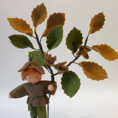 Buchecker Junge - Blumenkind - Jahreszeitentisch - Waldorf Art- Art.Nr. HE28