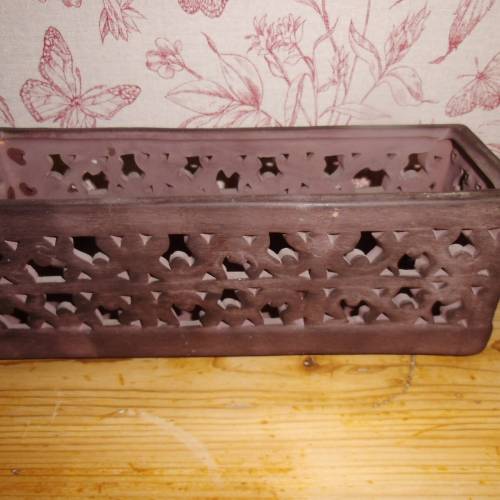 2 Ton Blumenkästchen Tischdeko Behälter Tisch Halter für Servietten Salz Zucker Essig Öl Sia Collectio