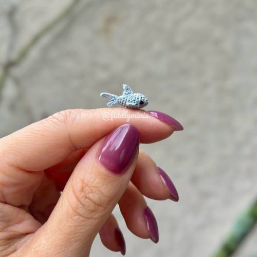 Gehäkelter Mini Hai (microcrochet)