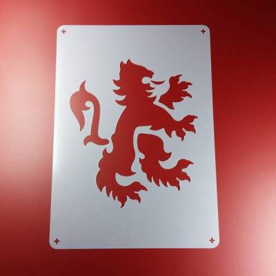 Schablone Löwe Heraldik Wappen Mittelalter Heraldry - BD11