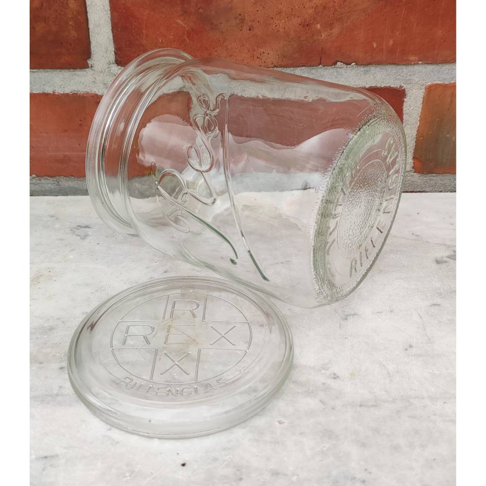 Vintage Original REX Rillenglas 1 Liter