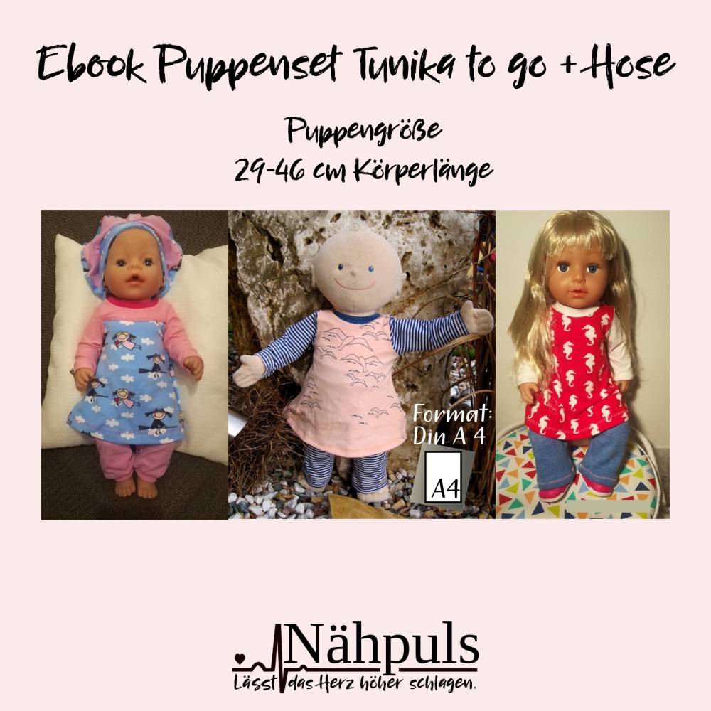 Ebook Puppenset Tunika to go und Hose Bild 1