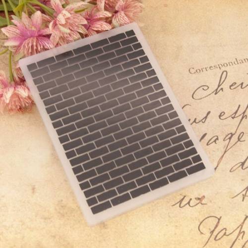 Mauer Ziegelsteine Prägeschablone Embossing Folder DIY Papier Karten