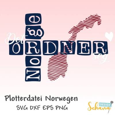 Norwegen Plottderdatei SVG DXF EPS Urlaubsfeeling Norge