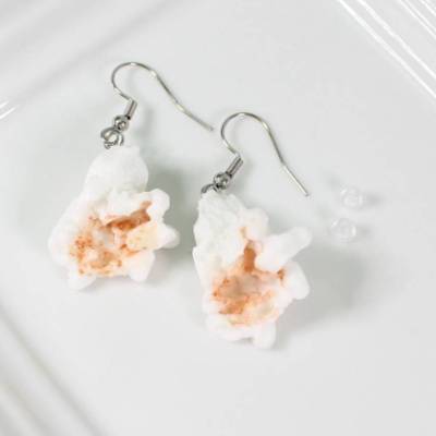 Ohrringe Popcorn Party Kino 80er 80ger Kawaii Ohrhänger Ohrhaken Retro