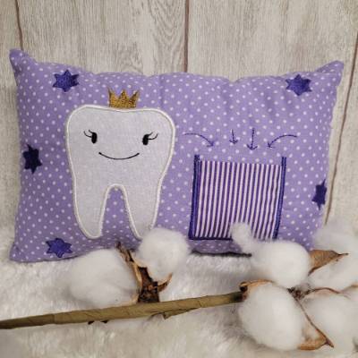 Zahn/ Zahnfee/ Zahnfeekissen Lila