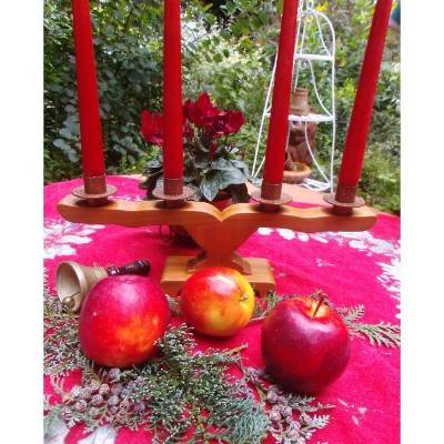 Advent Adventskranz Kerzenleuchter Landhaus Cottage