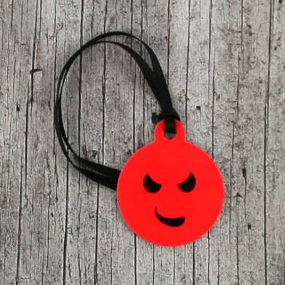 ABVERKAUF /// Anhänger **Teufelchen** von ZWEIFARBIG 3,2cm Glücksbringer Schlüsselanhänger Geschenk Schule Taschen