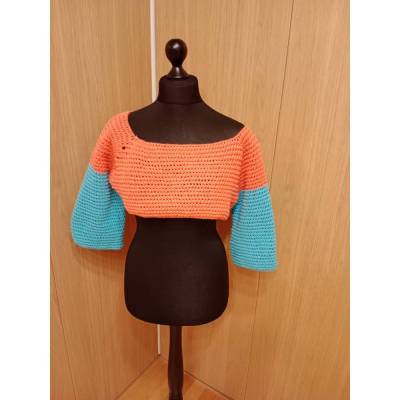 Shrug gehäkelt, Schulterwärmer, Bolero Größe M/L