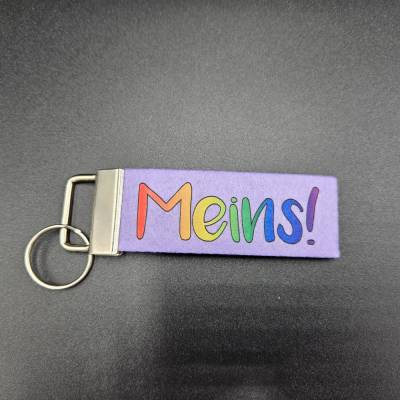 Schlüsselanhänger aus Filz Meins!