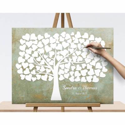 Gästebuch Hochzeit auf Leinwand – individuell, kreativ und einzigartig