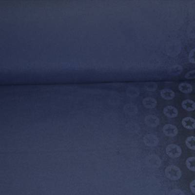 SOFTSHELL MAGIC * DUNKELBLAU * STERNE * Kuschelseite innen dunkelblau * ab 0,5 m x 1,45 m breit * Matschhose nähen *