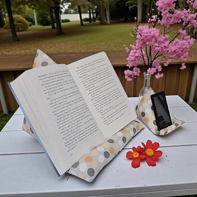 Tabletkissen, Handysitzsack, Kissen für E-Books Reader, Buchkissen