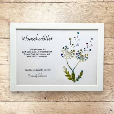 Wunscherfüller Pusteblume, Geldgeschenk für jeden Anlass personalisiert