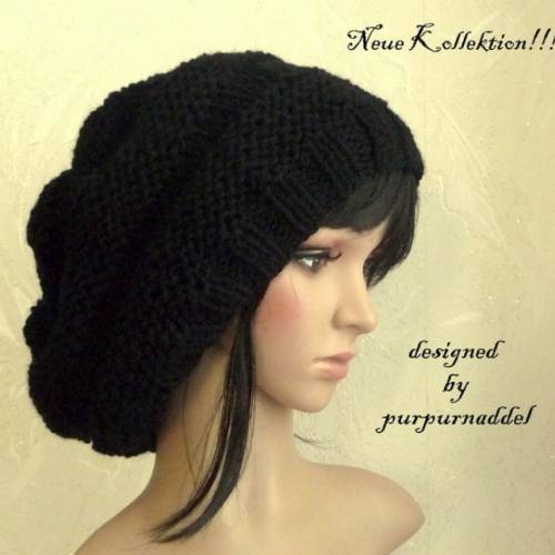 Boho,Beanie *CHUNKY*in black*