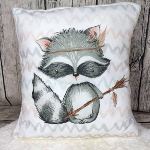 Kissen Waldtiere, Dekokissen, Bohokissen, Zierkissen,  40x40 cm, Kuschelkissen, Geschenkidee