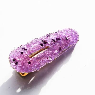 Haarspange "Druzy", resinart