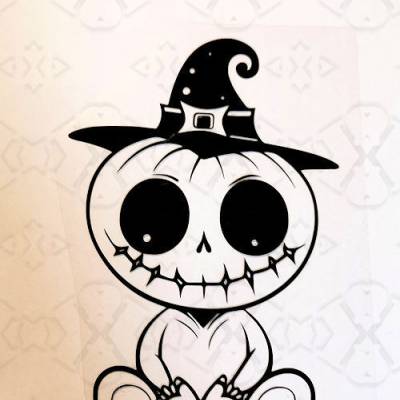 Bügelbild Halloween Figure 01 