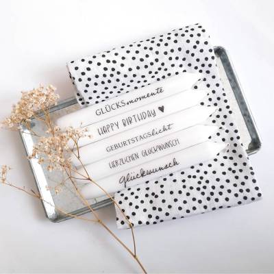 Kerzentattoo Geburtstag | Kerzensticker | Druckvorlage A4 | für Wasserschiebefolie | PDF Vorlage