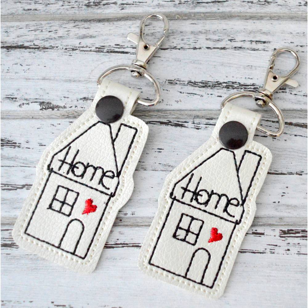 ITH Stickdatei Schlüsselanhänger Home Bild 1