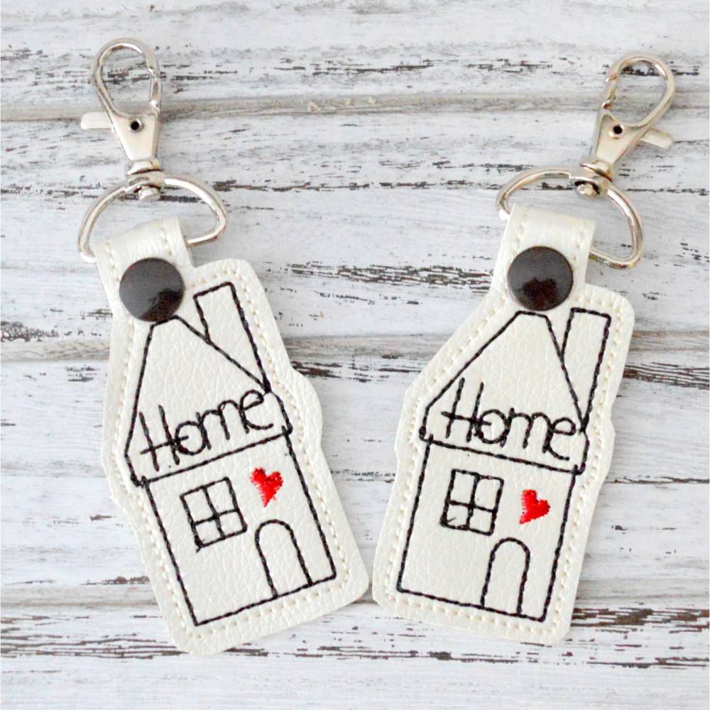 ITH Stickdatei Schlüsselanhänger Home Bild 2