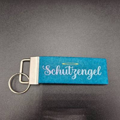 Schlüsselanhänger aus Filz Stadtkind