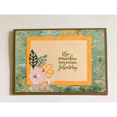 ♡ Glückwunschkarte zum Geburtstag♡ Handarbeit Stampin’Up! Drachen Herbst Karte Unikat