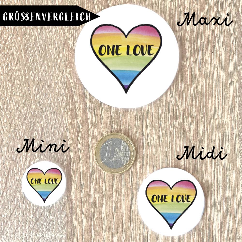 One Love Magnet Größe nach Wahl Bild 3
