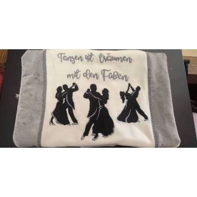 N-KH0006 Kissenbezug für zb. Kirschkernkissen 28x18cm - handmade, bestickt