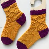 Strickanleitung Toe-up Socken, Euklid, Größe 36-43, mit Bumerangferse, PDF Anleitung mit Mustersatz