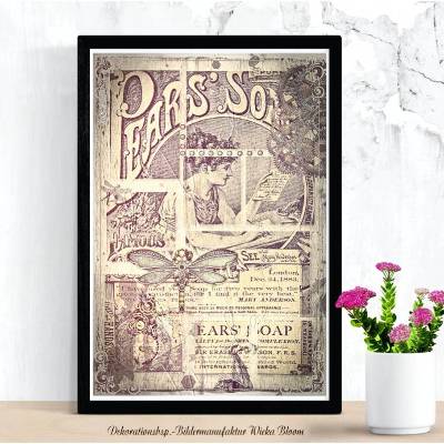 Altes Plakat im Vintage Style DIGITALES BILD ZUM DOWNLOAD & DRUCKEN Printables Wanddeko Poster Karte Geschenk