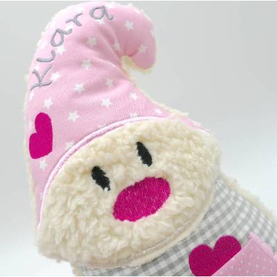 Kuscheltier ♥Zwerg♥ mit Schnullertascher mit eigenem Wunschnamen  Kuschelzwerg Zwerg individualisiert mit Namen