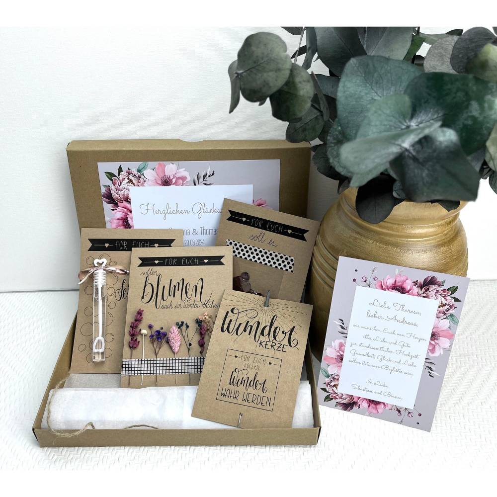 Personalisiertes Hochzeitsgeschenk für das Brautpaar, Geschenk zur standesamtlichen und kirchlichen Trauung