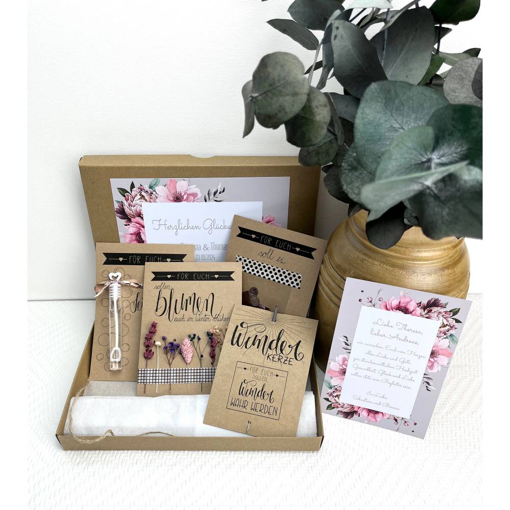 Personalisiertes Hochzeitsgeschenk für das Brautpaar, Geschenk zur standesamtlichen und kirchlichen Trauung