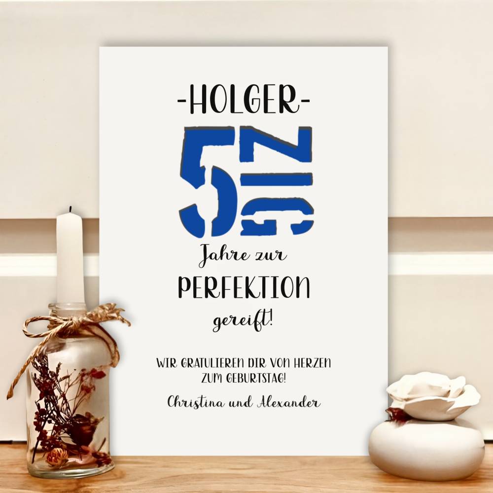 Geldgeschenk personalisiert zum 50. Geburtstag Mann – Kreative Geschenkidee mit Bilderrahmen Bild 3