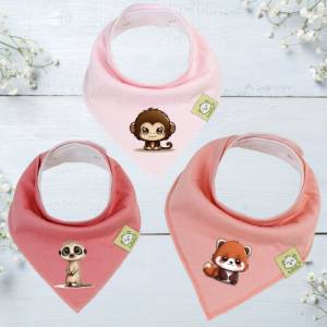 Dreieckstuch Baby aus Bio-Baumwolle  -  personalisierbares Motiv