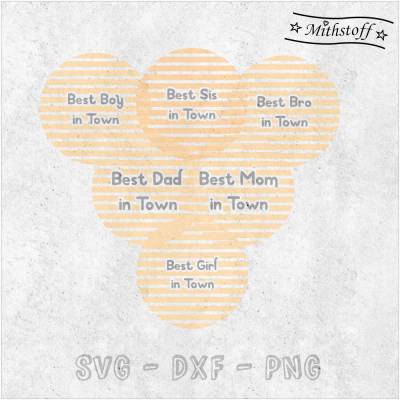 Plotterdatei - Monarchie - King - Queen - Prinzess - Prinz - SVG - DXF - PNG - Kreis - Datei