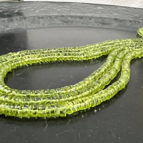 Peridot Scheiben Strang, S19
