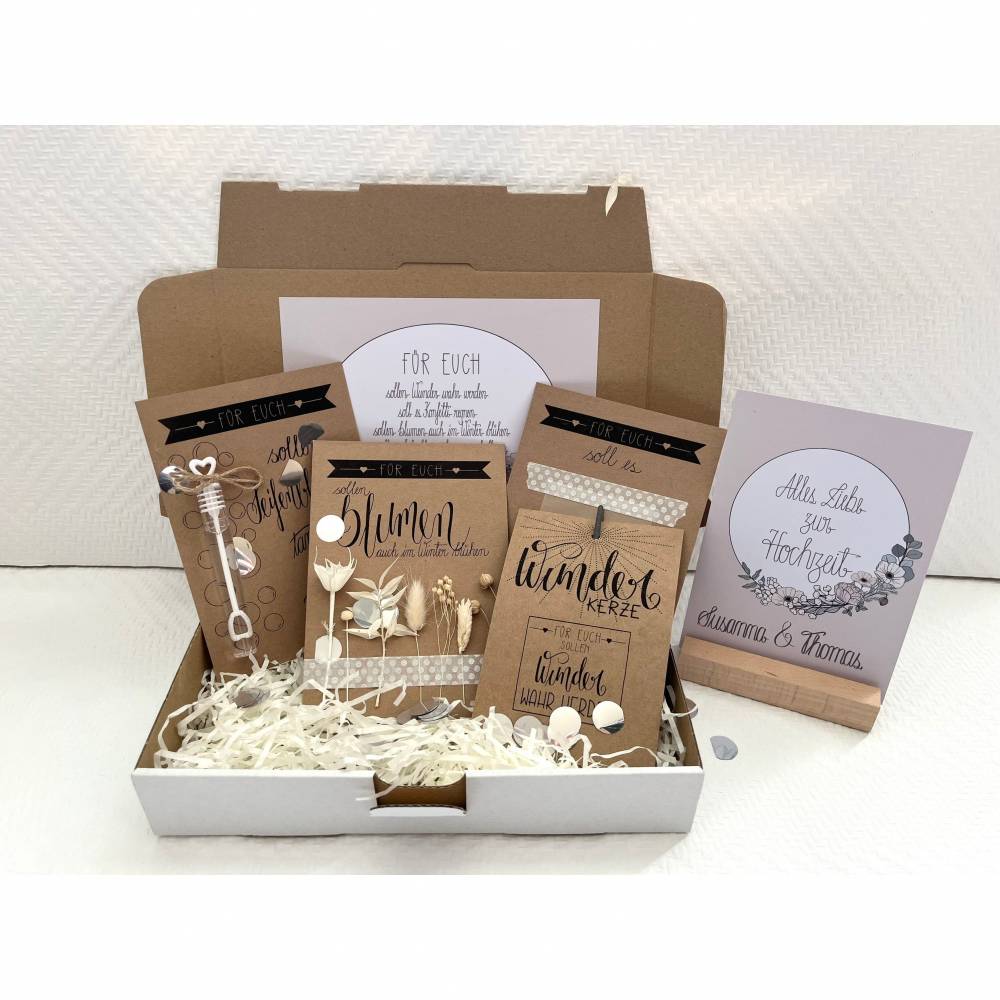 Hochzeitsgeschenk personalisiert, Geschenk für Brautpaar, Ehepaar zur standesamtlichen und kirchlichen Trauung