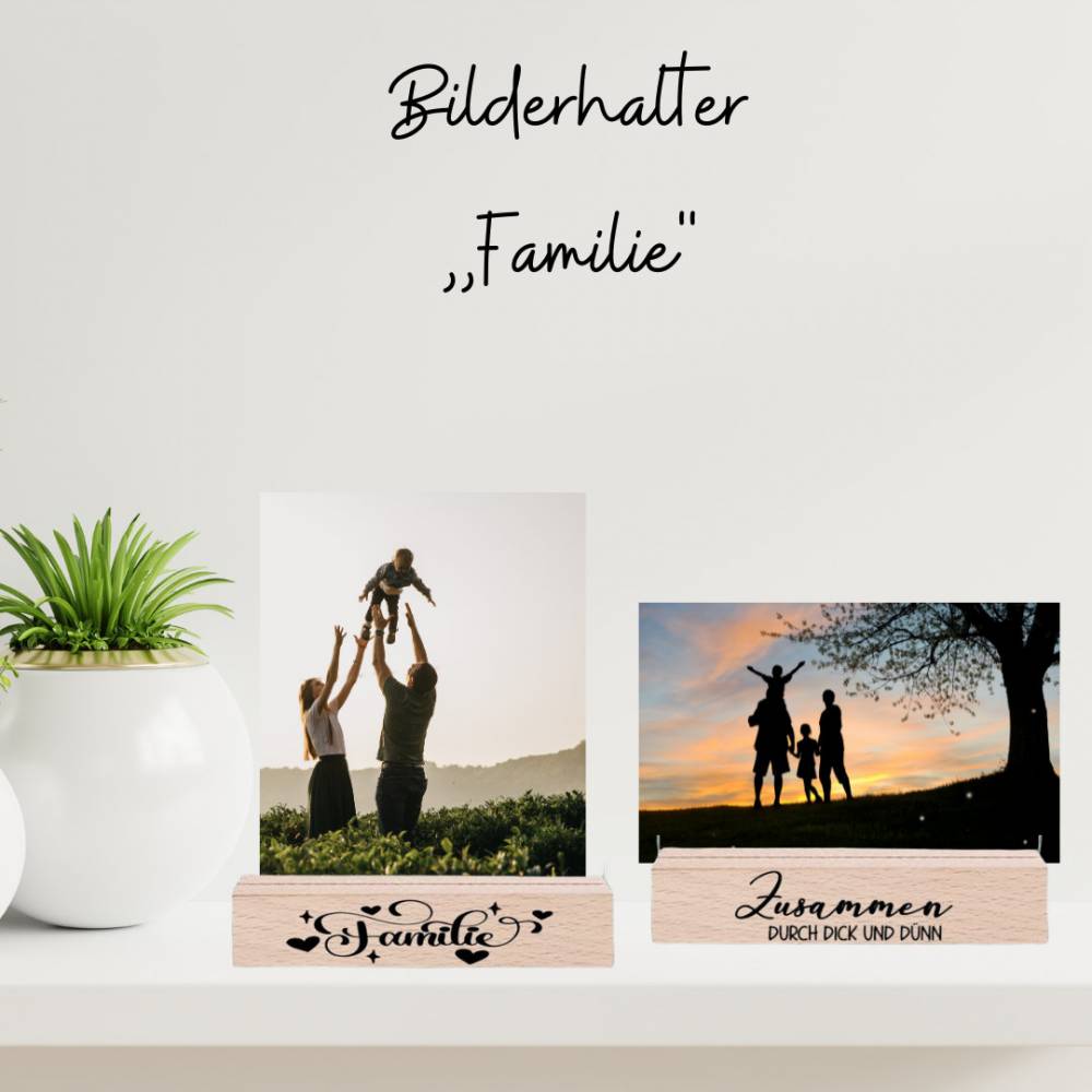 Bilderhalter aus Holz