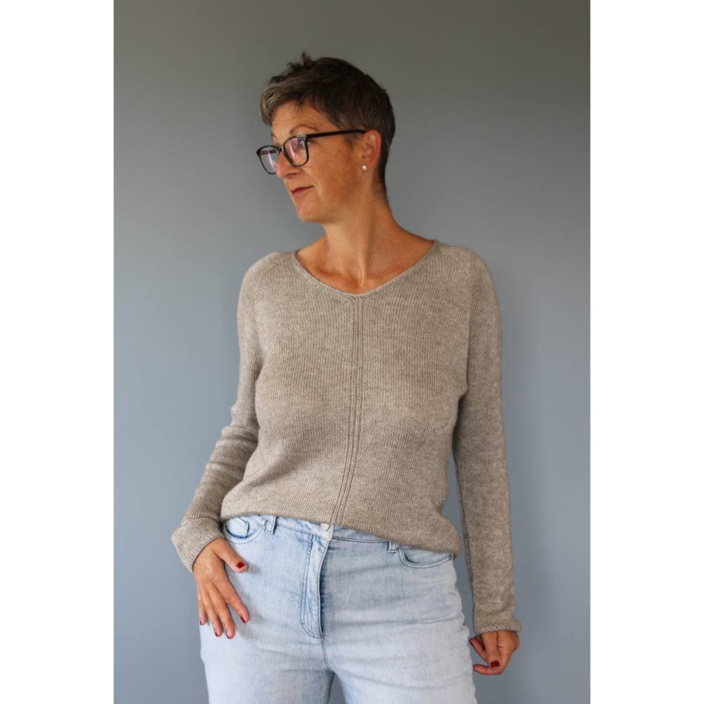 Anleitung: Moon River - Raglan Pullover RVO mit V-Ausschnitt stricken Bild 3