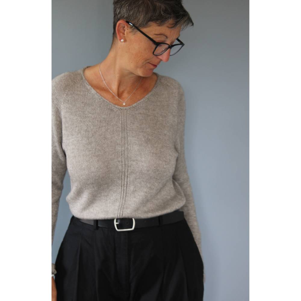 Anleitung: Moon River - Raglan Pullover RVO mit V-Ausschnitt stricken Bild 5