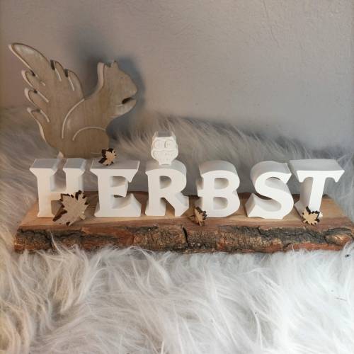 Herbst Schriftzug, Herbst Deko, Herbstdekoration, Herbst Geschenke, Herbst Jahreszeitentisch, Herbst Raysin