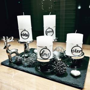 Adventskranzdekoration, Kerzenschmuck Weihnachten, weihnachtliche Dekoration,Adventskranzanhänger, versch.Farben und For