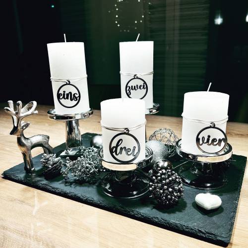 Adventskranzdekoration, Kerzenschmuck Weihnachten, weihnachtliche Dekoration,Adventskranzanhänger, versch.Farben und For